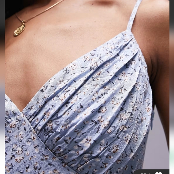 Topshop Mini Jacquard Slip Dress - Picture 4 of 8